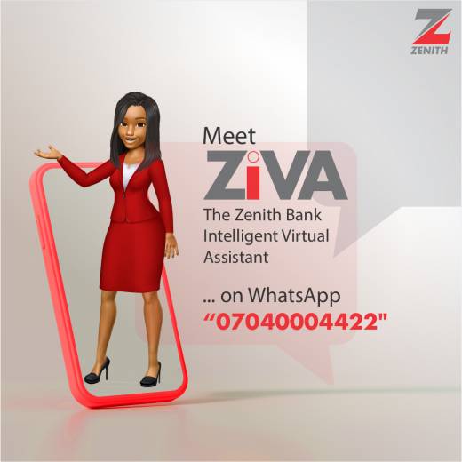Zenith Bank introduces innovate Ziva Chatbot