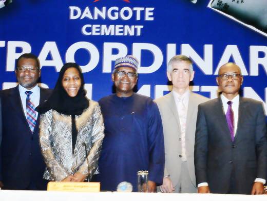 Unanimously, Dangote Cement Shareholders approve a 10% share buy-back programme