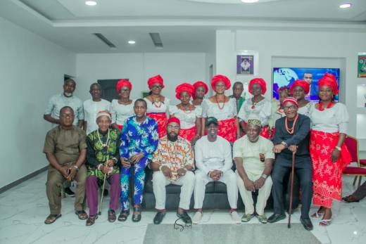 Ohaneze Ndigbo Pays Visit To Ojodu LCDA Chair, Odunmbaku