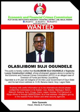 EFCC Declares Sujimoto Boss, Ogundele Wanted Over Alleged Money Laundering
