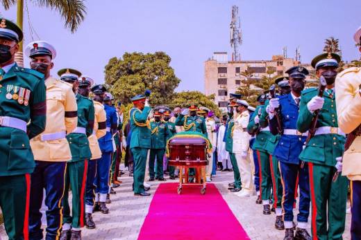 PHOTOS: Osinbajo, Jonathan, others attend Shonekan’s funeral in Lagos