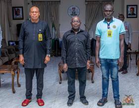 Otti receives three inmates freed after 26 years prison.