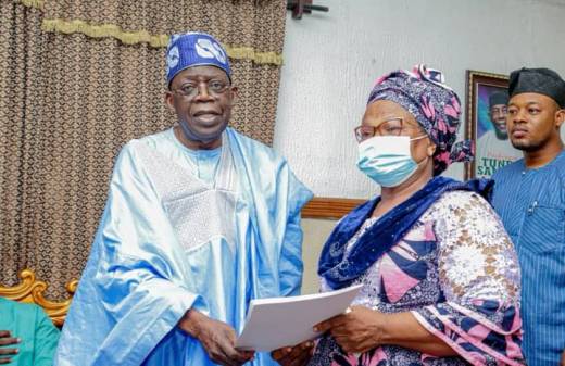 Tinubu, Obasa Arrive Agege, Visit Home Of Late Prof Samuel